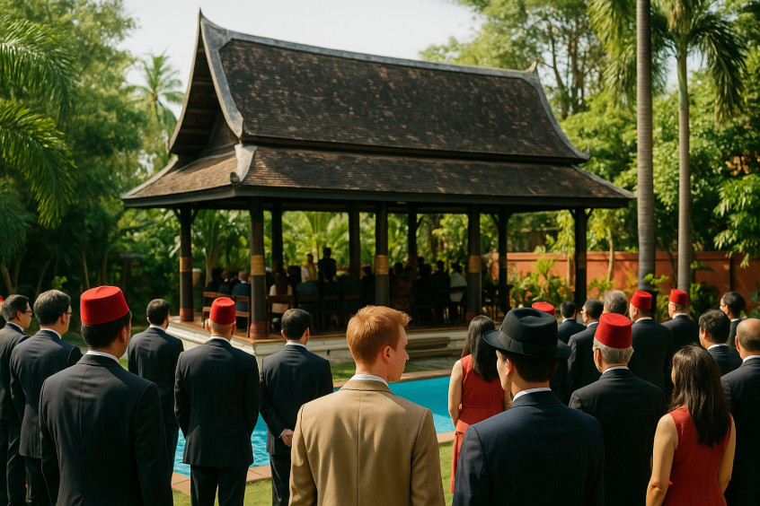 Consular ceremony in the sala, Bangkok
