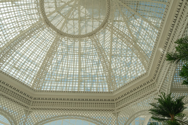 Greenhouse structure in the Albert-Kahn garden