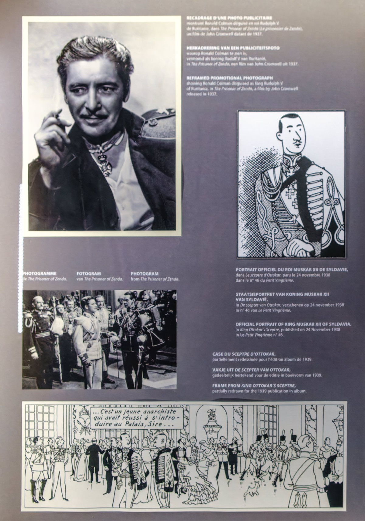Ronald Colman as King Rudolph V of Ruritania, visual reference for Muskar XII portrait