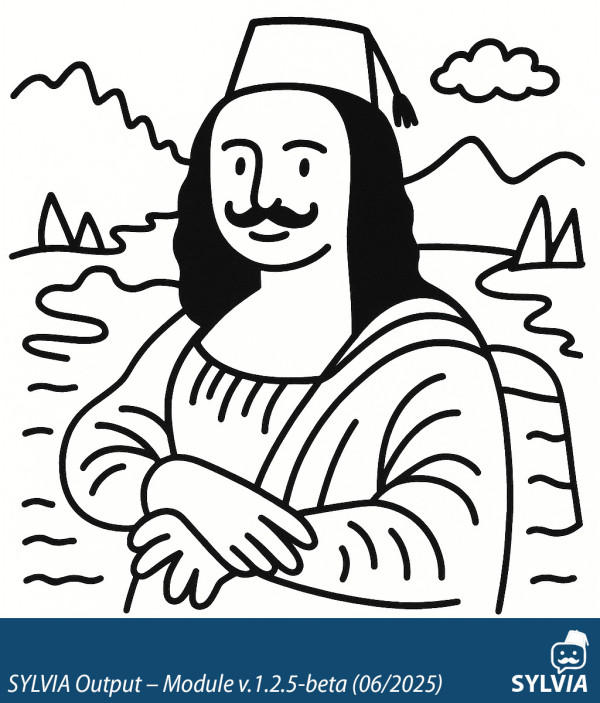 SYLVIA-generated artwork in the style of the Mona Lisa
